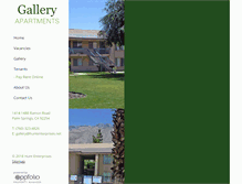 Tablet Screenshot of galleryaptspalmsprings.com